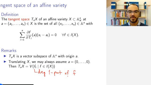 12.1 The tangent space - concretely (Commutative Algebra and Algebraic Geometry) смотреть онлайн