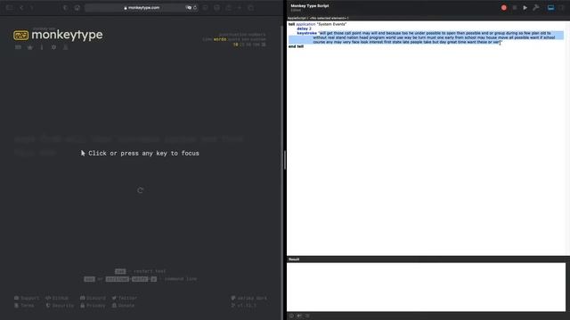 AutoTyper for MonkeyType using Apple Script Editor | 935 WPM смотреть онлайн