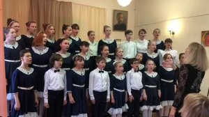Отчетный концерт на музыкальном отделении школы искусств им. Стомпелева, Ярославль. Хор «Консонанс».