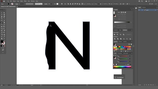 3 інструменти для швидкої деформації. Деформація літер в Adobe Illustrator.