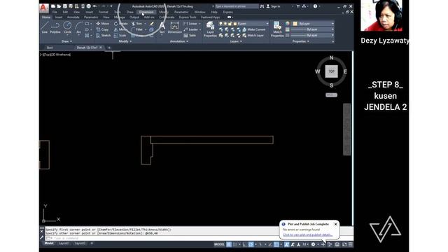2D AUTOCAD - TUTORIAL DENAH 12 x 17 M смотреть онлайн