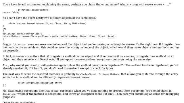 Code Review: Replicating C#-style events in Java using reflection (3 Solutions!!) смотреть онлайн