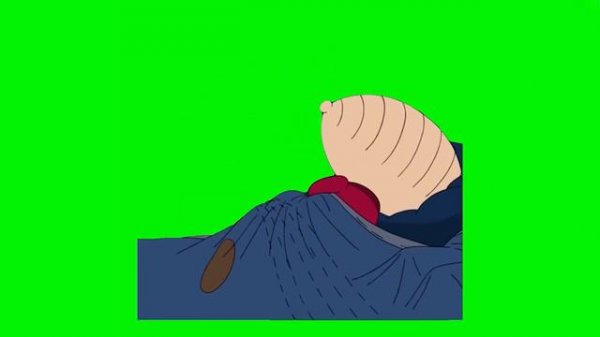 “I Should Get Some Sleep” Stewie Crying in Bed Family Guy Green Screen