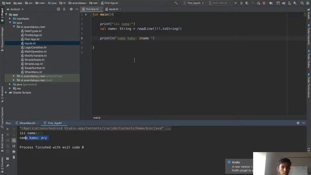CARA MEMBUAT PROGRAM UNTUK MENGINPUT DATA MENGGUNAKAN BAHASA KOTLIN смотреть онлайн