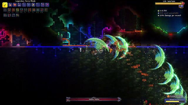 Terraria 1.4.4 — Legendary Mode Pumpkin Moon 16305 (4750) Points With The New Terra Blade