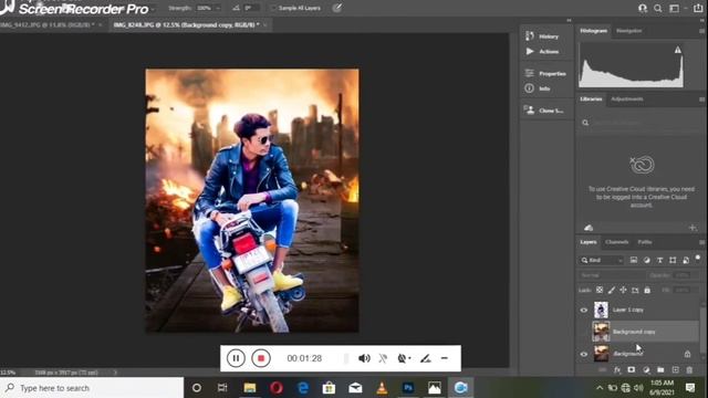 New Instagram trending photo editing video in photoshop in Pc // photoshop смотреть онлайн