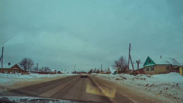 Кирово-Чепецк - Киров. Таймлапс. Час за 2 минуты. смотреть онлайн