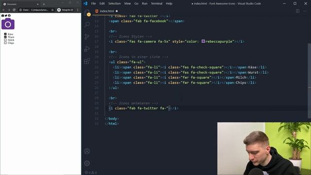 Font Awesome 5 Tutorial für Anfänger смотреть онлайн