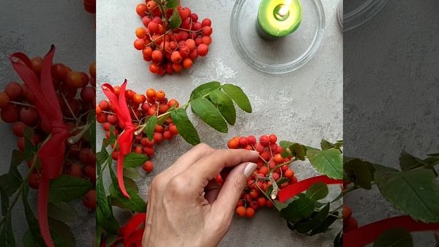 Рябиновый оберег для защиты от негатива и зла (грозди рябины) смотреть онлайн