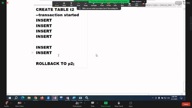 ORACLE TCL COMMANDS смотреть онлайн