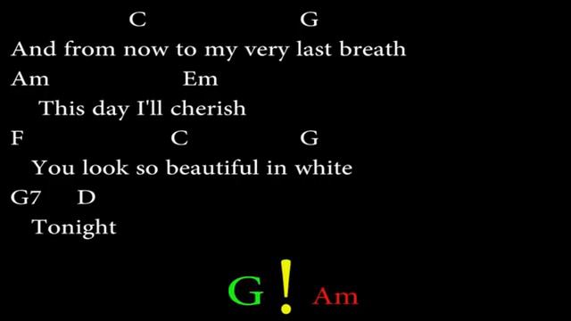 BEAUTIFUL IN WHITE - WESTLIFE Easy Chords and Lyrics смотреть онлайн