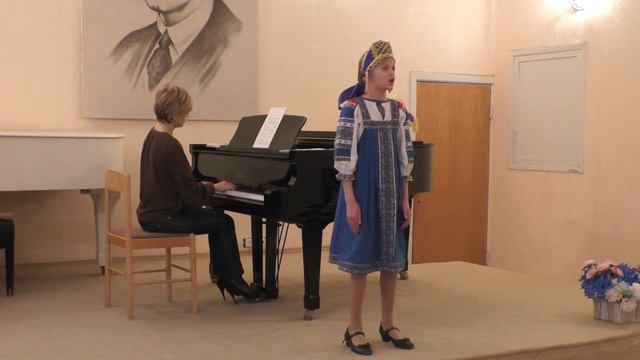 Концерт народной песни в классе академического вокала в Детской школе искусств.27.2.19,5
