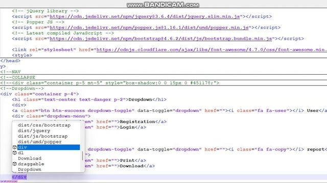 Dropdown With bootstrap 4 смотреть онлайн