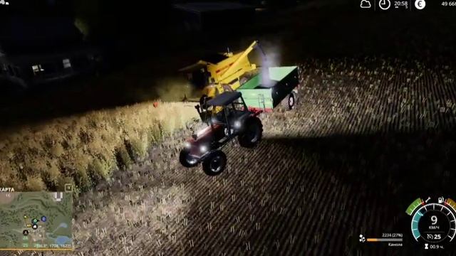 Збор Урожая Ночью Farming simulator 2019 смотреть онлайн