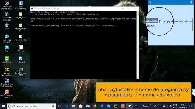 Converter py em exe( com seu ICONE preferido) , usando" PyInstaller" \usando windows 10 смотреть онлайн