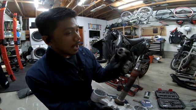 DRZ Head Bearing Replacement And Rear Teardown | DRZ 400SM Rebuild | EP2