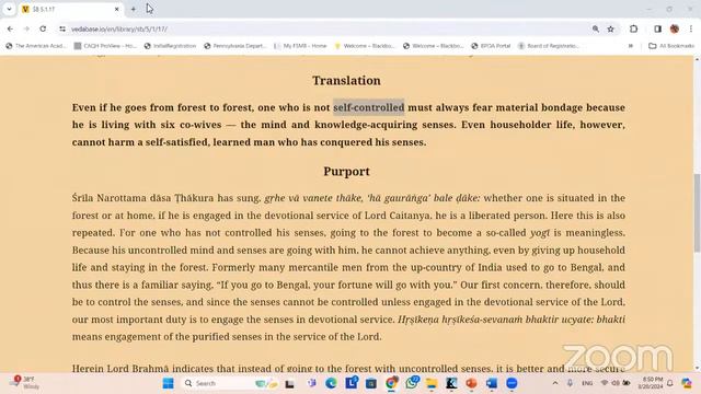 5.1.17 Early morning short Bhagavatam class 21/3/24 смотреть онлайн