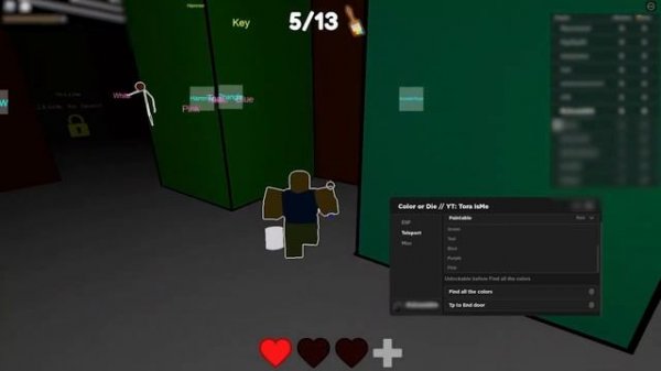 Roblox Color or Die Script Hack GUI: Teleport, ESP, Find All The Colors & More