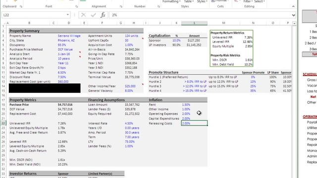 Apartment Valuation Tutorial Using the Excel Real Estate Acquisition Model смотреть онлайн