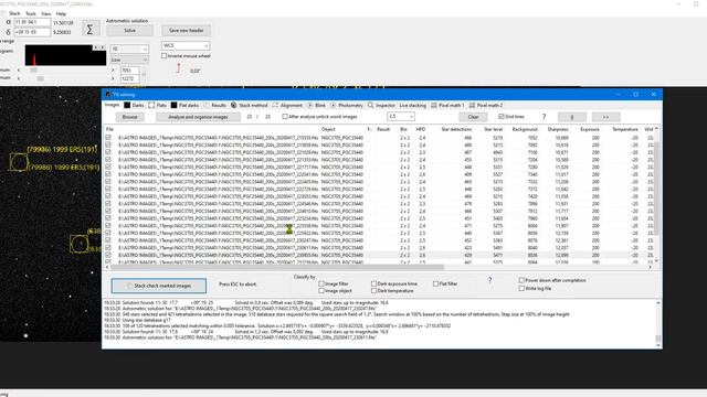 ASTAP program demonstration. How to stack and align images using asteroid ephemerides. смотреть онлайн