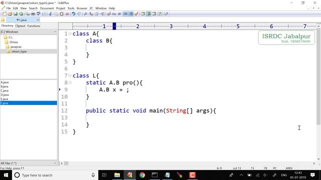 Function Return Type in Java ~ Lecture - 13 смотреть онлайн