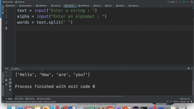 Python Program| To print words starting with a specific alphabet in a string | #anjaliluthra #pytho смотреть онлайн