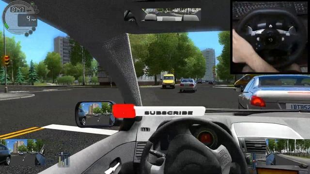 City Car Driving - City swerving through traffic and Drift | Logitech g920 Steering Wheel gameplay смотреть онлайн