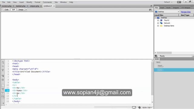 Tutorial Dasar PHP || 02. Tutorial PHP dengan Dreamweaver смотреть онлайн