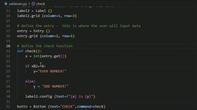 creating an a ODD EVEN NUMBER CHECKER ? ~ Python Project Ideas 013 смотреть онлайн