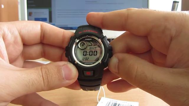 Casio G-Shock G-2900F-1V видео-обзор и настройка смотреть онлайн