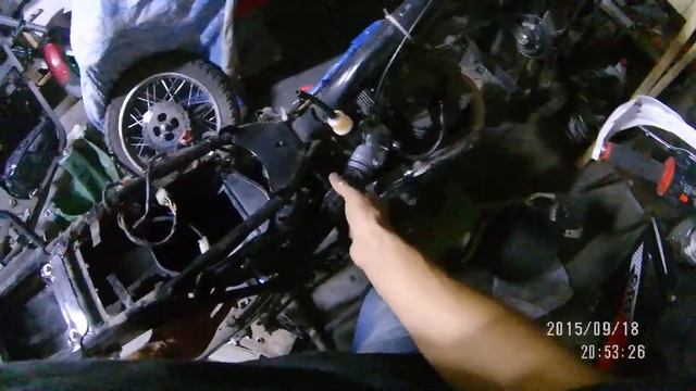 Сборка и установка на мотоцикл фильтр бокса Racer Panther rc250gy-c2 смотреть онлайн