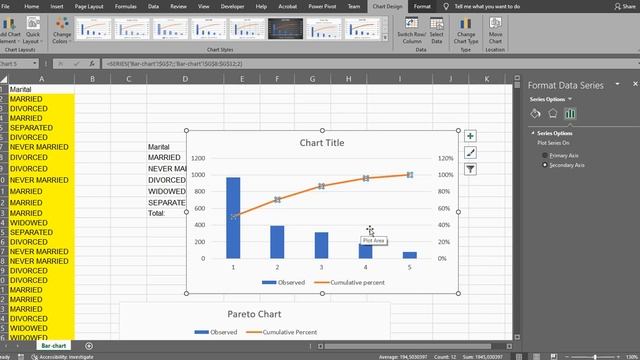 Excel - Pareto Chart смотреть онлайн