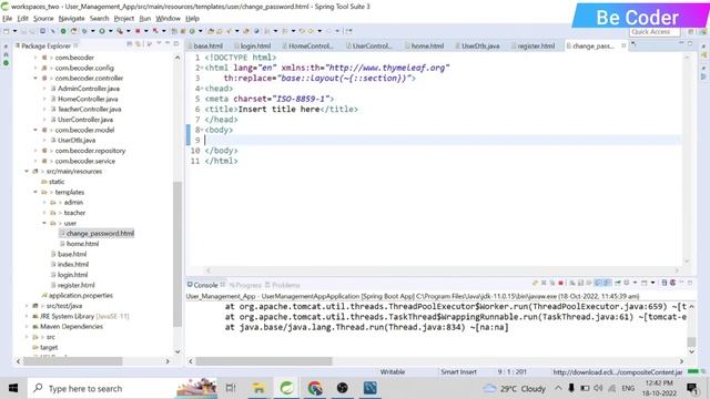 Changing Password Using Spring Boot, Security | User Management System Spring Boot Project tutorial смотреть онлайн