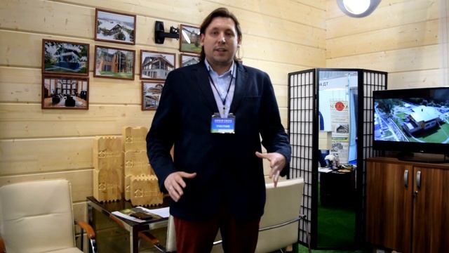 Н. Л. Юферев о выставке в "ЛЕНЭКСПО". Holz House. Клееный брус. Дома из клееного бруса. смотреть онлайн