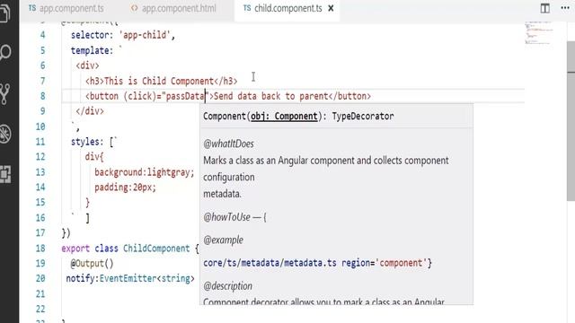 Communicate from Child to Parent Component - Angular (Tutorial #14) смотреть онлайн