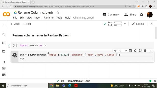 How to rename DataFrame column names in Pandas? смотреть онлайн
