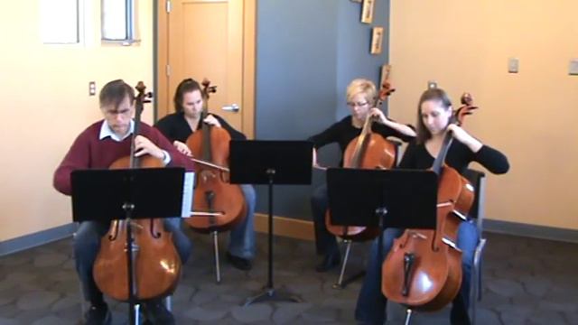 Vivaldi's Winter from the Four Seasons arranged for Cello Quartet смотреть онлайн
