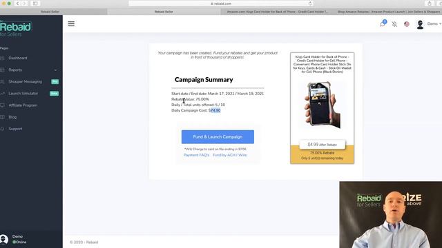 Amazon FBA Rebates for Product Launch - Rebaid Review смотреть онлайн