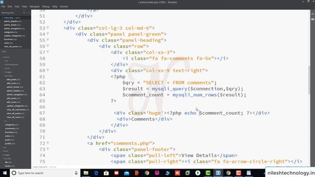 #22. Dashboard Widgets count | CMS Blog Application | CMS Project Tutorial | PHP and MySQL | 2020 смотреть онлайн