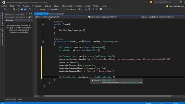 llenar combobox con los registros de una columna de tabla de base de datos sql server смотреть онлайн