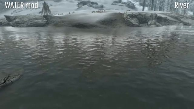 Skyrim SE (PS4 Modded) - Default Water vs WATER mod смотреть онлайн