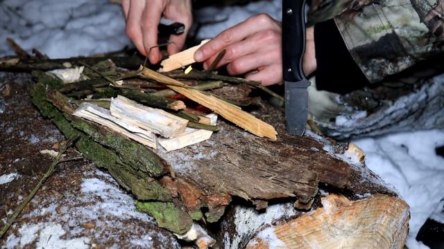 Ночевка в лесу в стиле бушкрафт I Мое снаряжение и как я им пользуюсь. смотреть онлайн