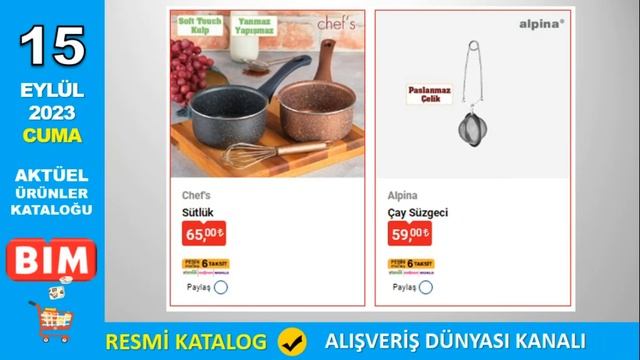 BİM MARKET 15 EYLÜL 2023 AKTÜEL ÜRÜNLER KATALOĞU | RESMİ KATALOG | NET ANLATIM смотреть онлайн