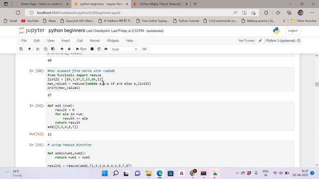 What is Reduce () Function in Python Hindi смотреть онлайн