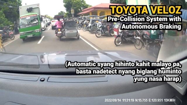 Toyota Veloz - Pre-Collision System with Autonomous Braking (Demo) смотреть онлайн