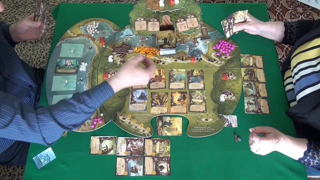 Эверделл: Жемчужный ручей - играем в настольную игру. Everdell: Pearlbrook Board Game.