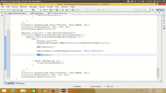Java Eclipse GUI Tutorial 12 # Deleting Data from an SQLite Database in Eclipse Java смотреть онлайн