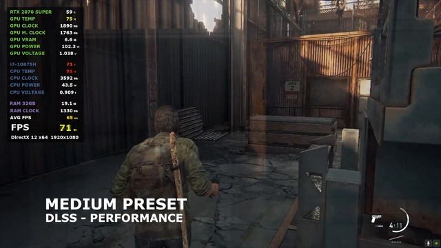 The Last of Us Part I RTX 2070 Gameplay Benchmark смотреть онлайн