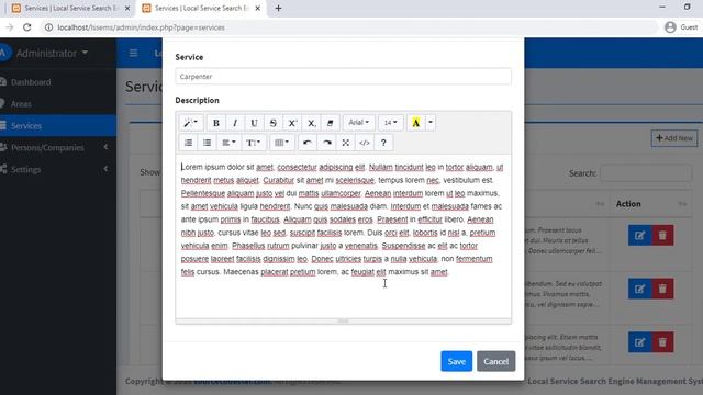 Local Service Search Engine Management using PHP/MySQLi System Demo смотреть онлайн