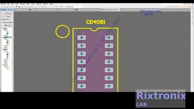 Designing CD4081 footprint 3D Altium Ep8 смотреть онлайн